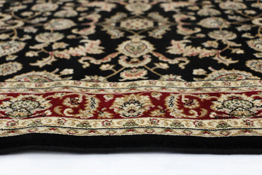 Neriman 500 Black Red Traditional Turkish Rug