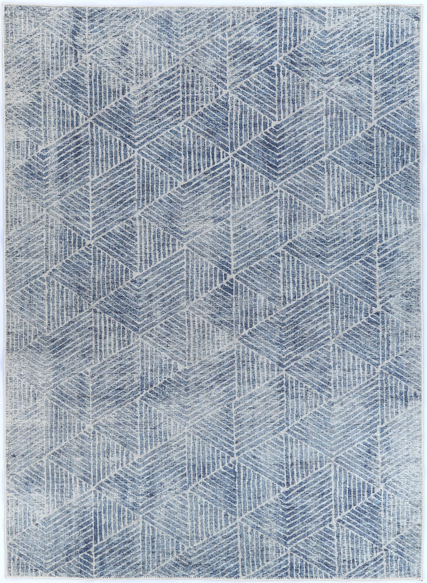Greenport Blue Washable Rug - VITAL 1060-02