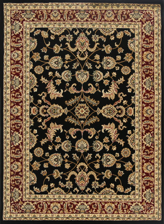 Neriman 500 Black Red Traditional Turkish Rug