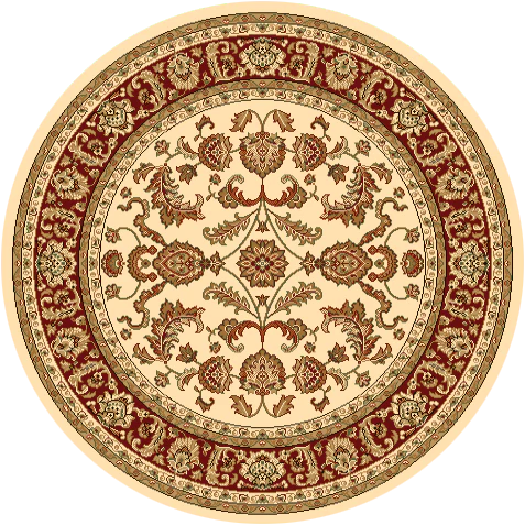 Neriman 500 Cream Red Traditional Turkish Rug