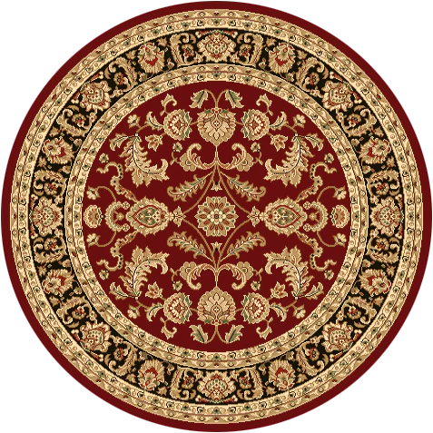 Neriman 500 Red Black Traditional Turkish Rug