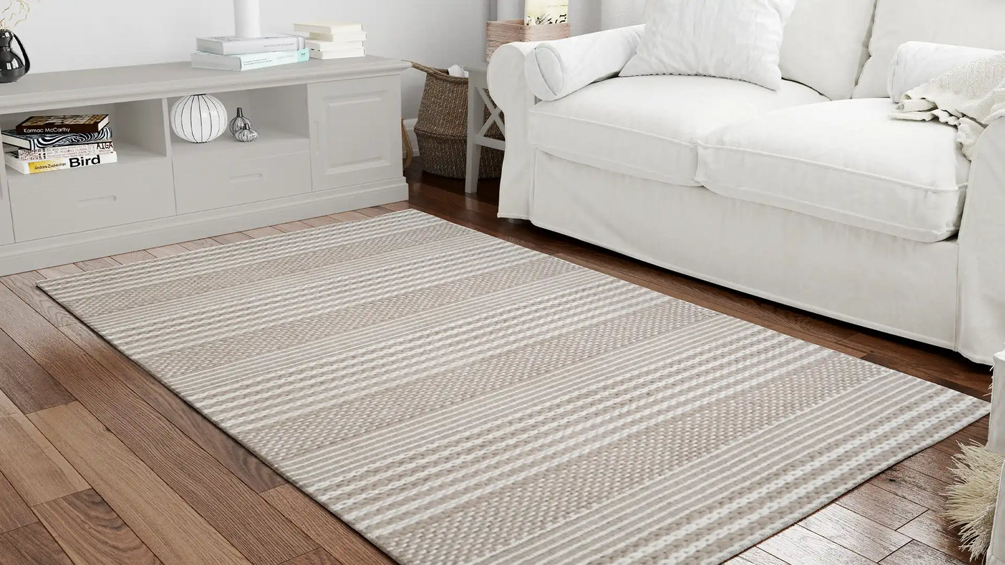 Eco Wool Alp Camel Rug