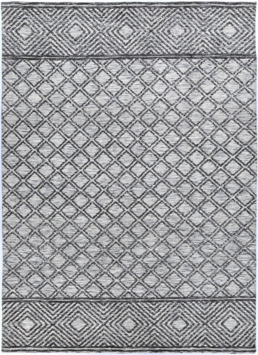Amritsar Ajnala Charcoal & Beige Cotton Blend Rug
