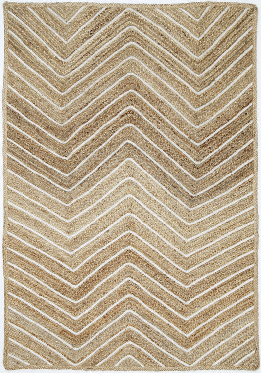 Artisan Beige Chevron Rug