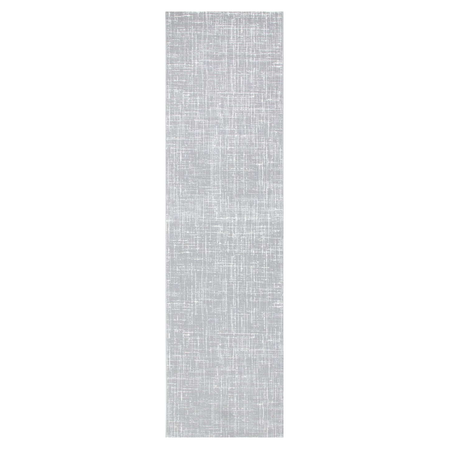 Atina Distressed Geo Lines Grey Rug - AT02