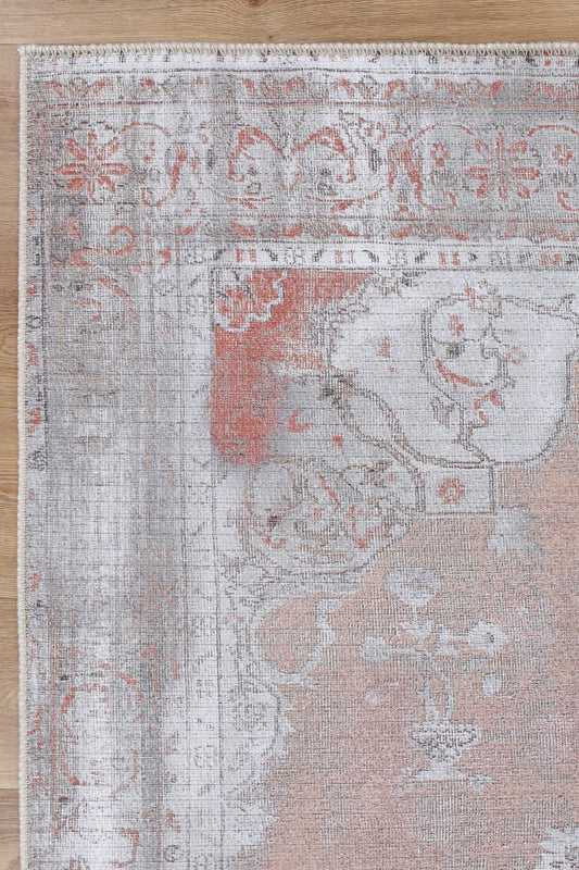 Babylon Isin Terracotta Washable Rug - VTL1192-04