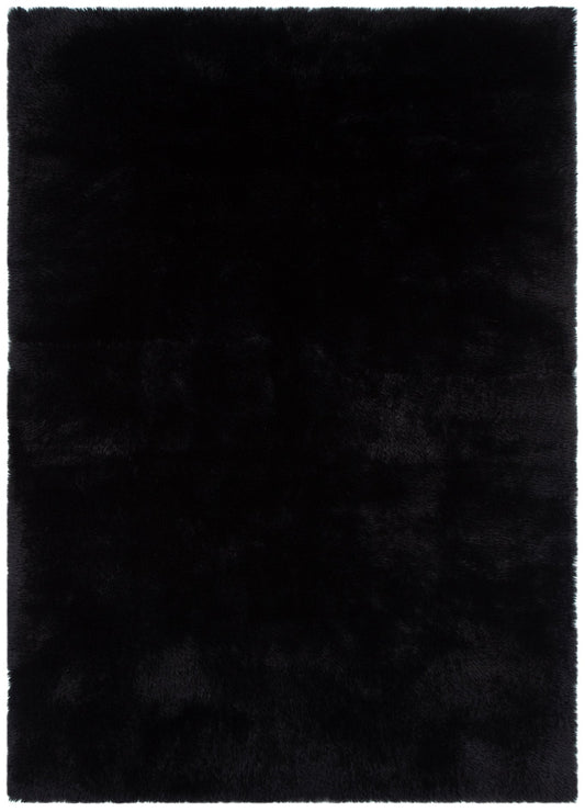 Lyla Machine Washable Shaggy Black Rug