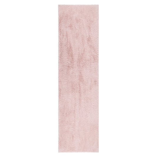 Lyla Machine Washable Shaggy Blush Runner