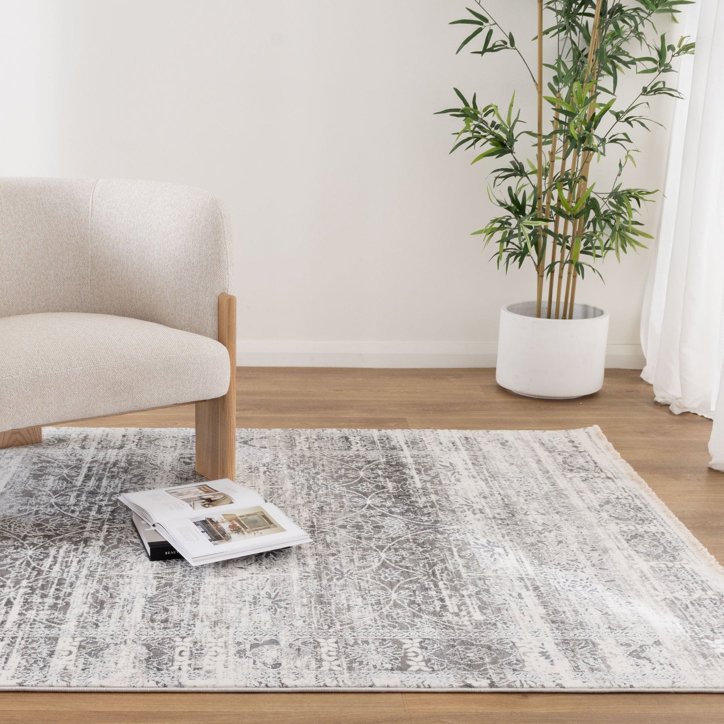 Bohemian Paradise Classic Grey Rug -02GREY