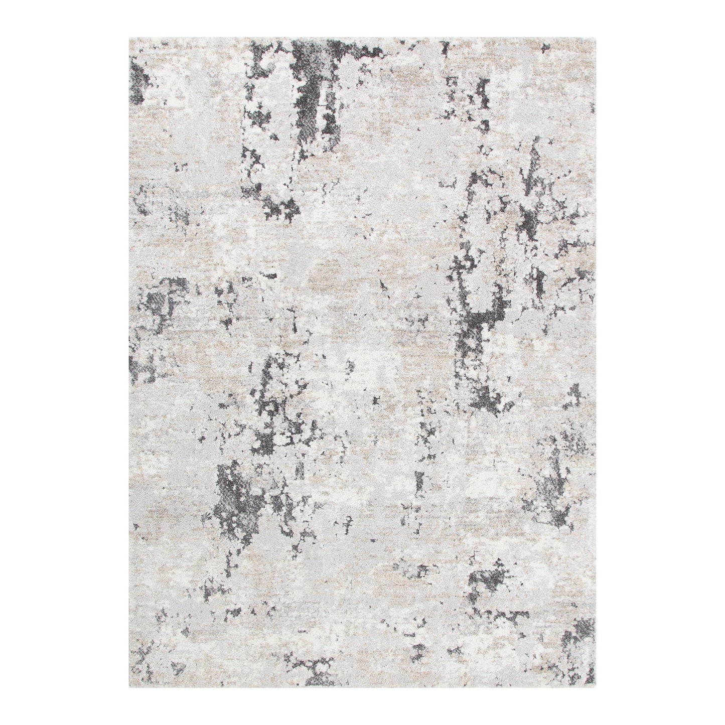 Dorado Abstract Textured Grey Beige Rug