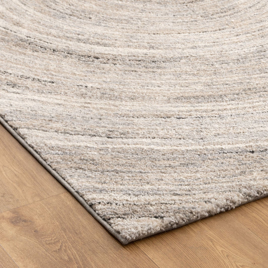 Dorado Modern Ripple Grey Beige Rug