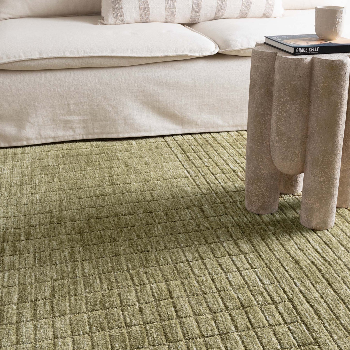 Canyon Green Carved Rug - CANYON02