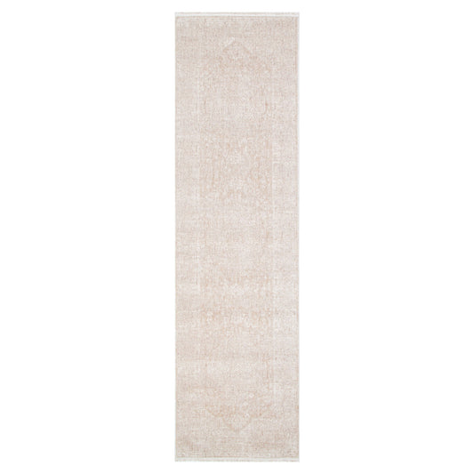 Heritage Distressed Medallion Beige Runner- H102- (Different Tassel)
