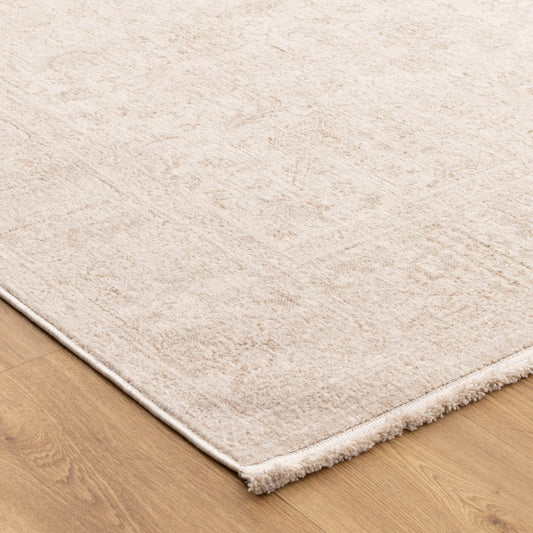 Heritage Distressed Border Beige Runner- H106: (Different Tassel)