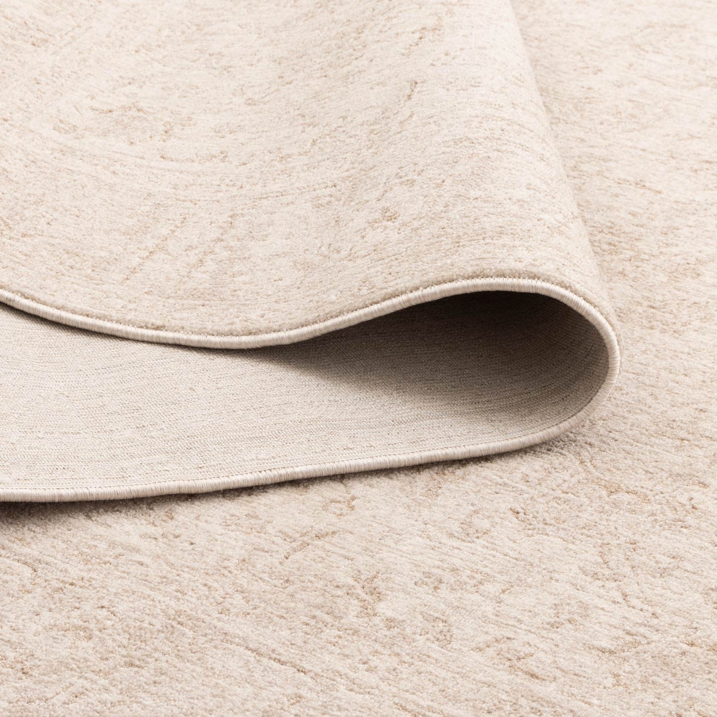 Heritage Distressed Border Beige Rug - H106: (Different Tassel)