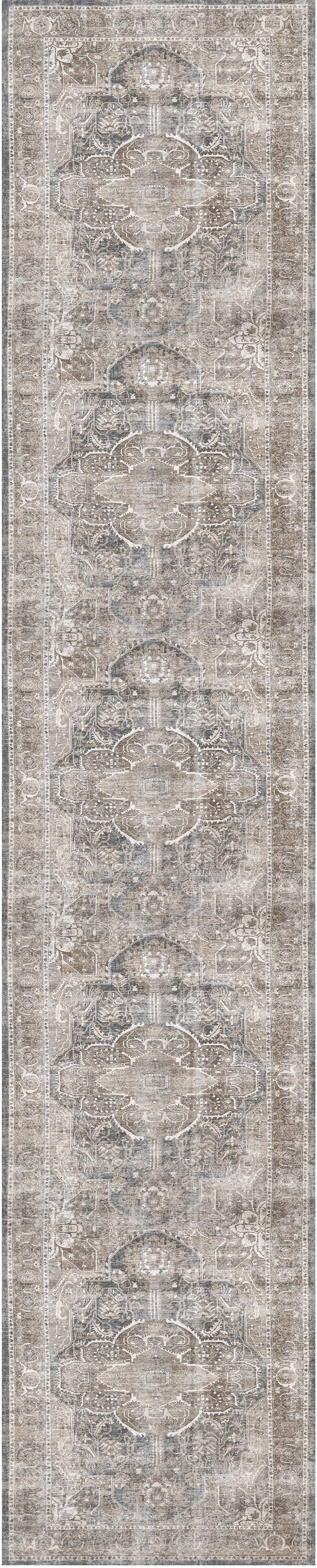 Distressed Vintage Kendra Ash Runner Rug - VITAL 3206-04