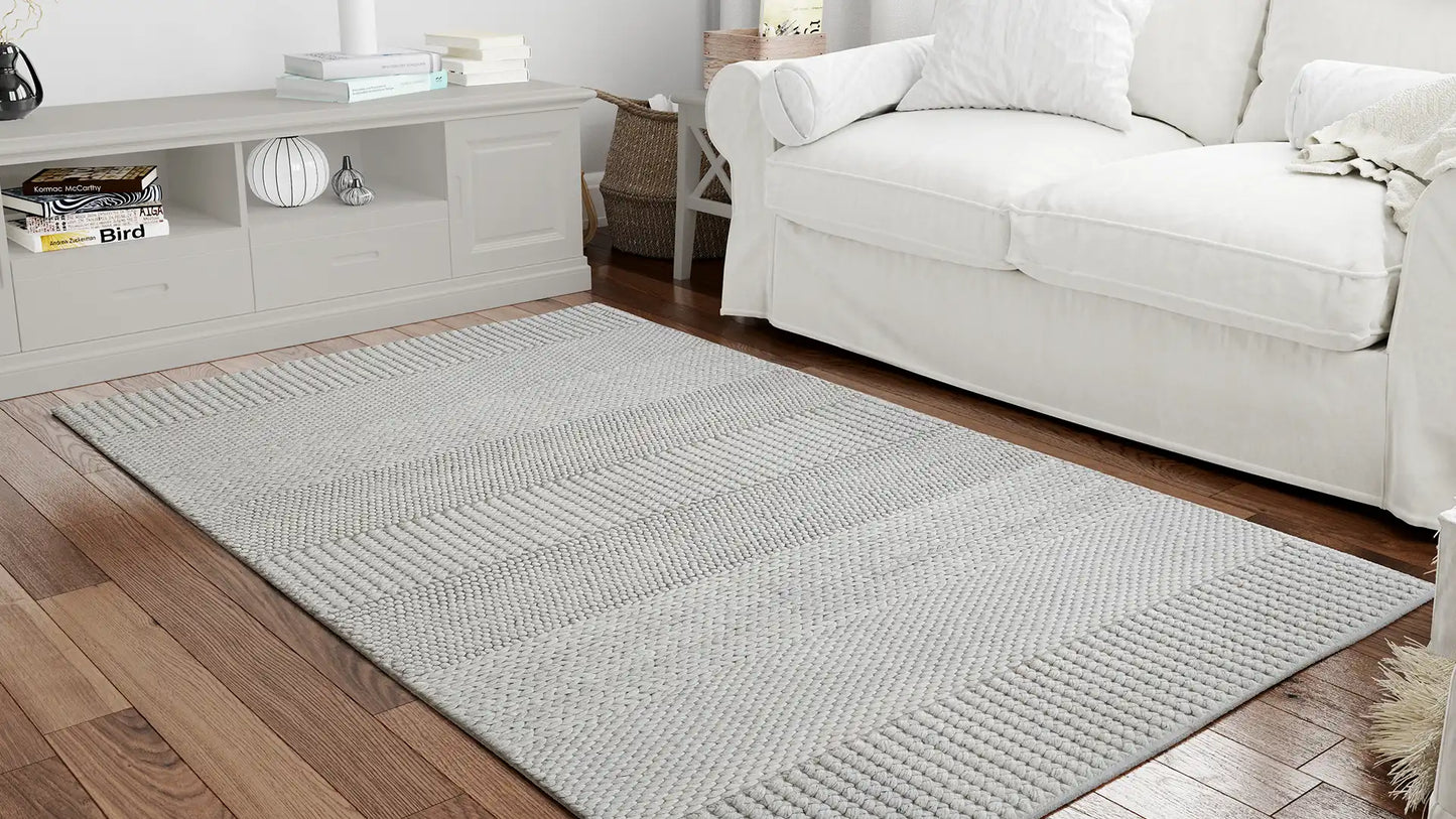 Eco Wool Milgate Grey Wool Rug