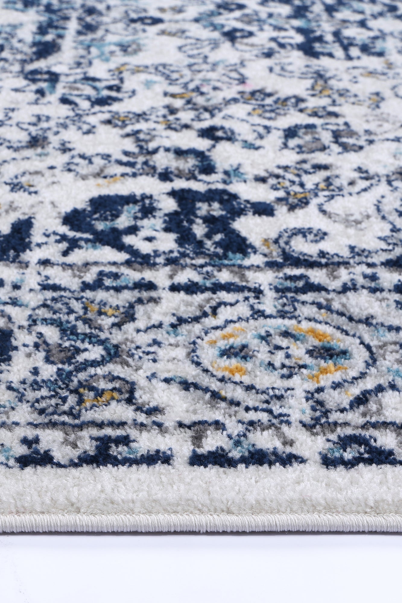 Provence Alpes Navy Multi Traditional Rug - PROV22