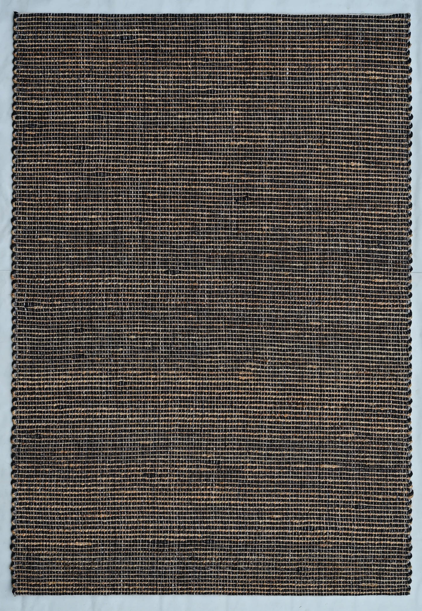 Eco Wool Tuana Black Wool & Jute Rug