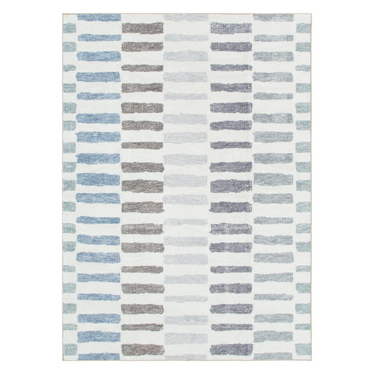 Washwell Modern Stripes Machine Washable Rug - WASH003