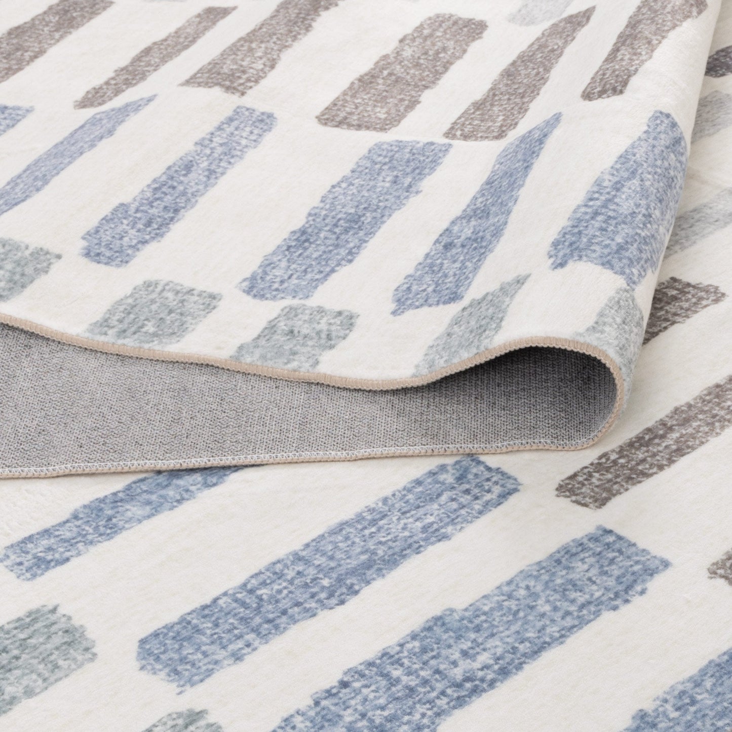 Washwell Modern Stripes Machine Washable Rug - WASH003