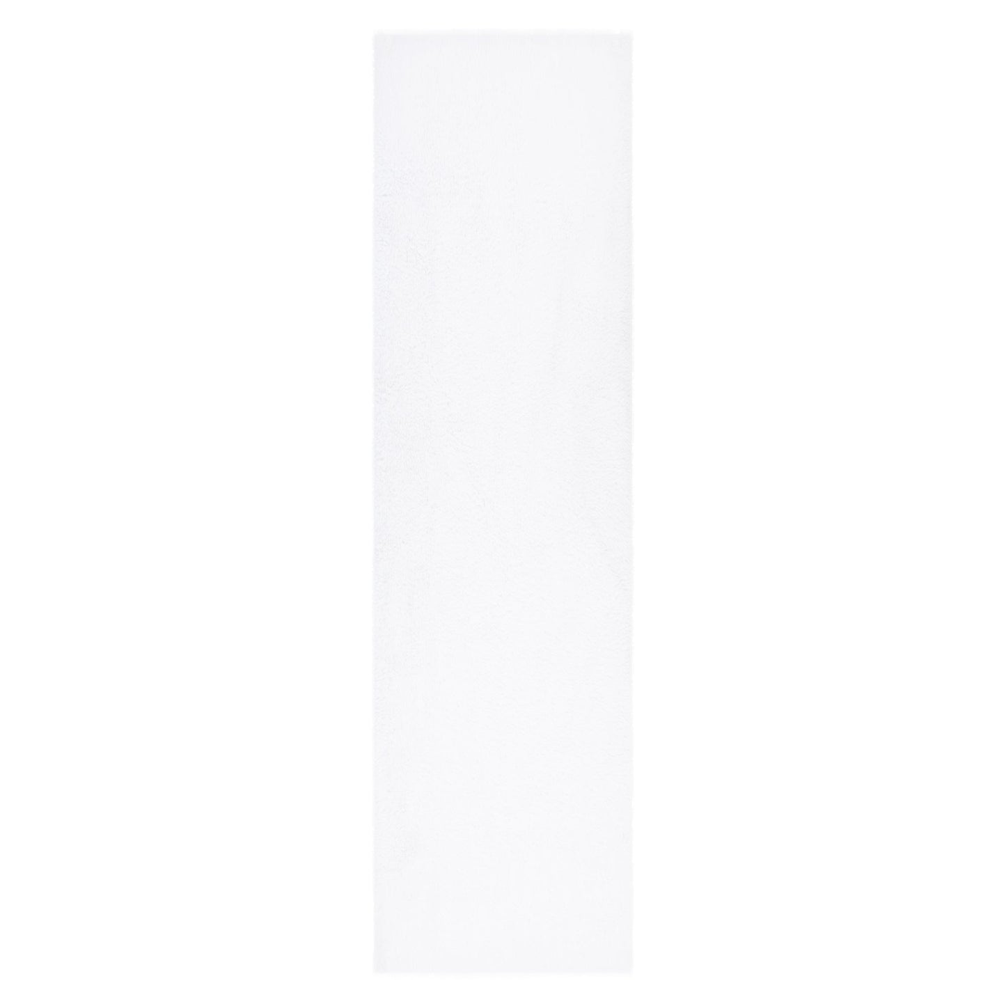 Lyla Machine Washable Shaggy White Runner