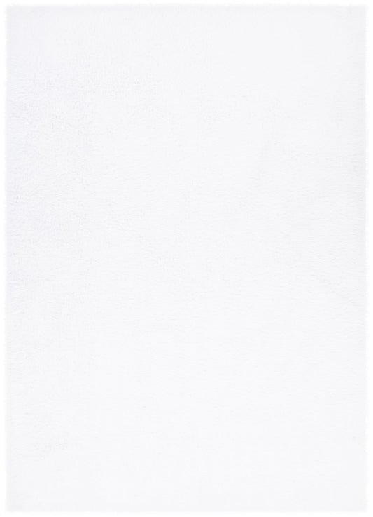 Lyla Machine Washable Shaggy White Rug