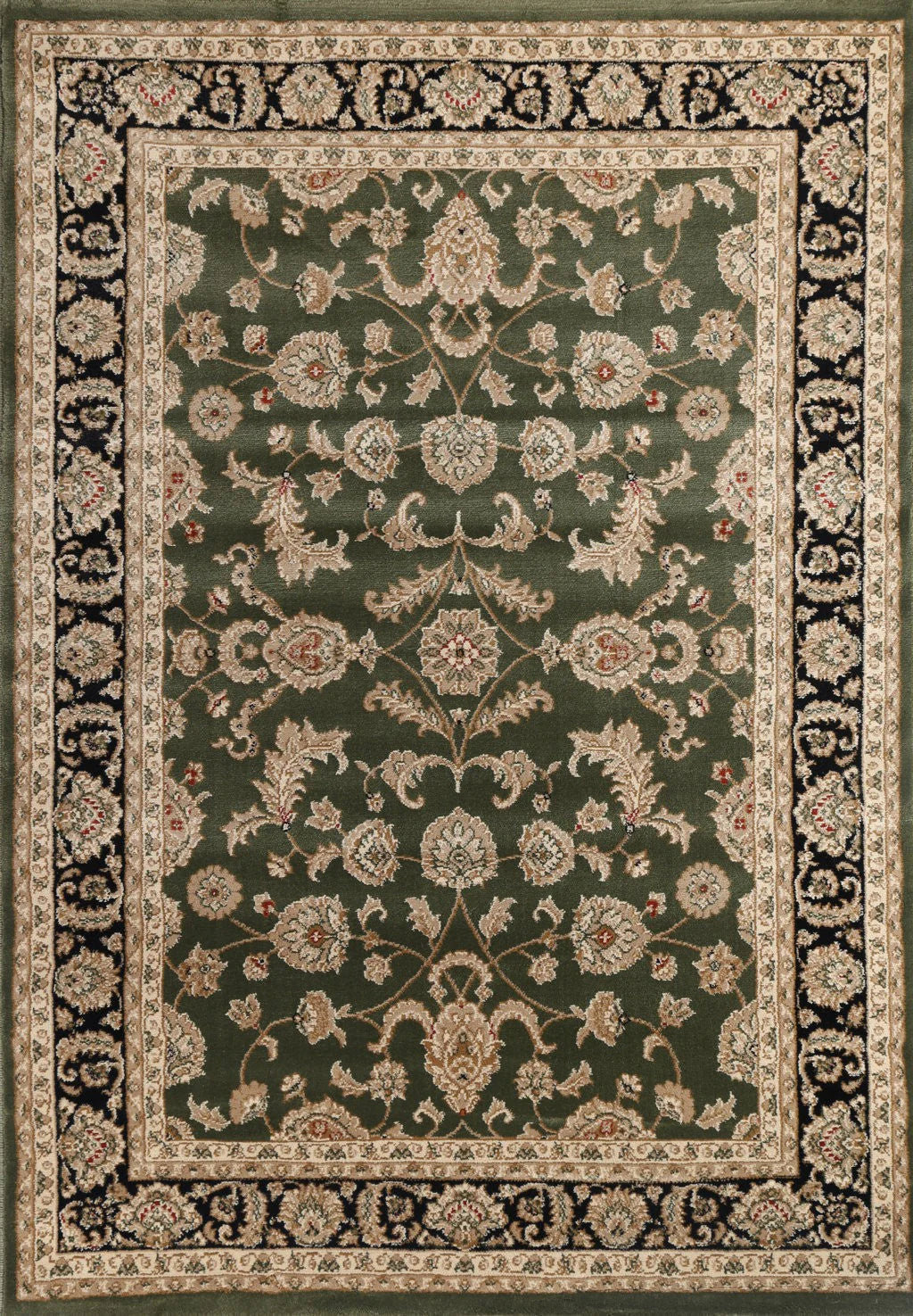 Neriman 500 Green Black Traditional Turkish Rug