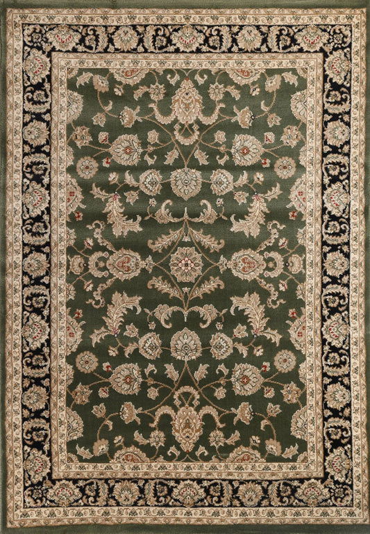Neriman 500 Green Black Traditional Turkish Rug
