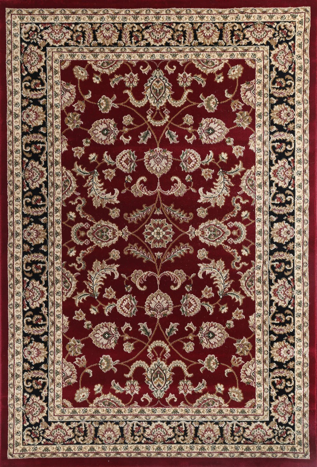 Neriman 500 Red Black Traditional Turkish Rug