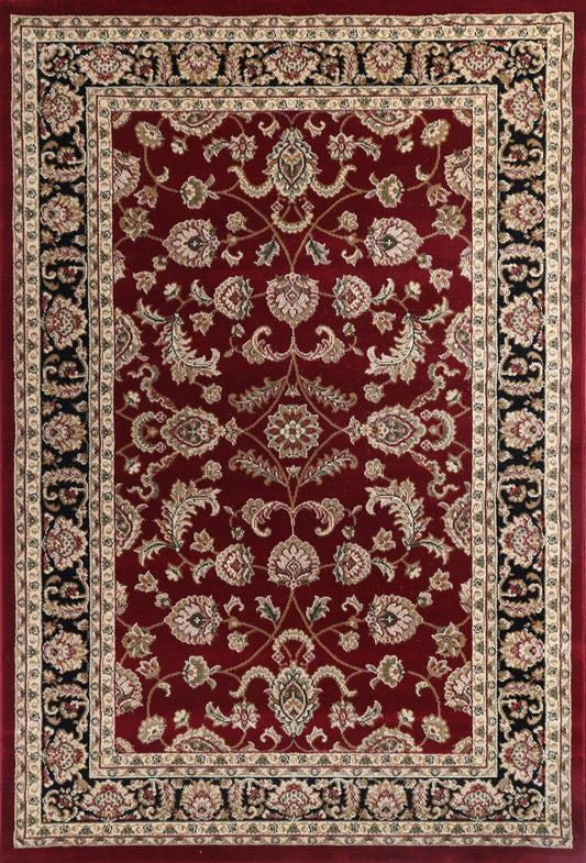 Neriman 500 Red Black Traditional Turkish Rug